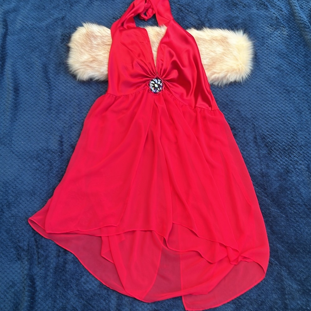Vintage Victorias Secret Very Sexy Red Chemise